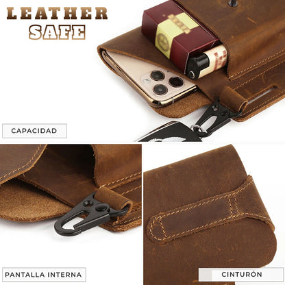 LeatherSafe™ - Estuche de cuero genuino