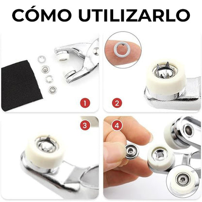 SnapFab™ - Aplicador instantaneo de botones