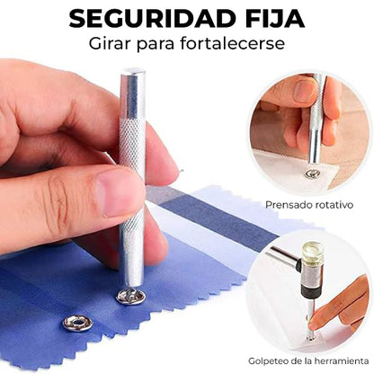 SnapFab™ - Aplicador instantaneo de botones