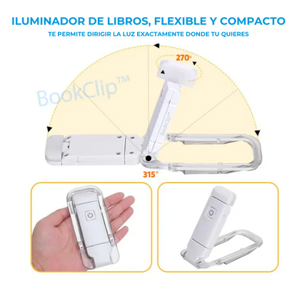 Booklamp - Lámpara de lectura portátil recargable