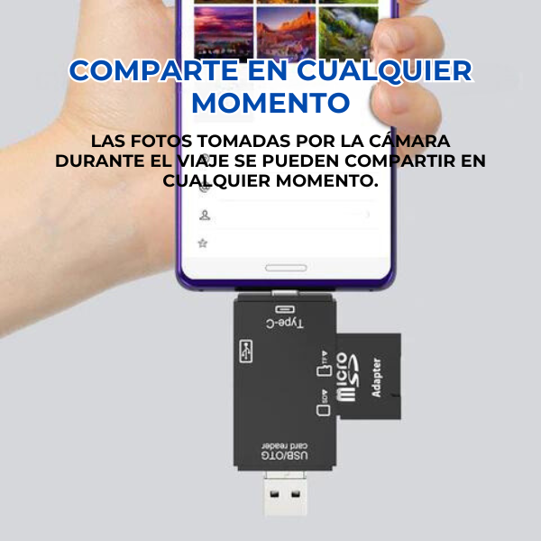 Memoryfast - LECTOR DE TARJETAS 6 EN 1