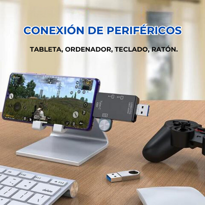 Memoryfast - LECTOR DE TARJETAS 6 EN 1