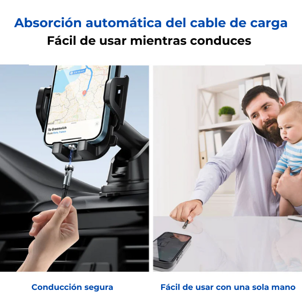 USBMAGIC - CABLE USB MAGNÉTICO 3 EN 1