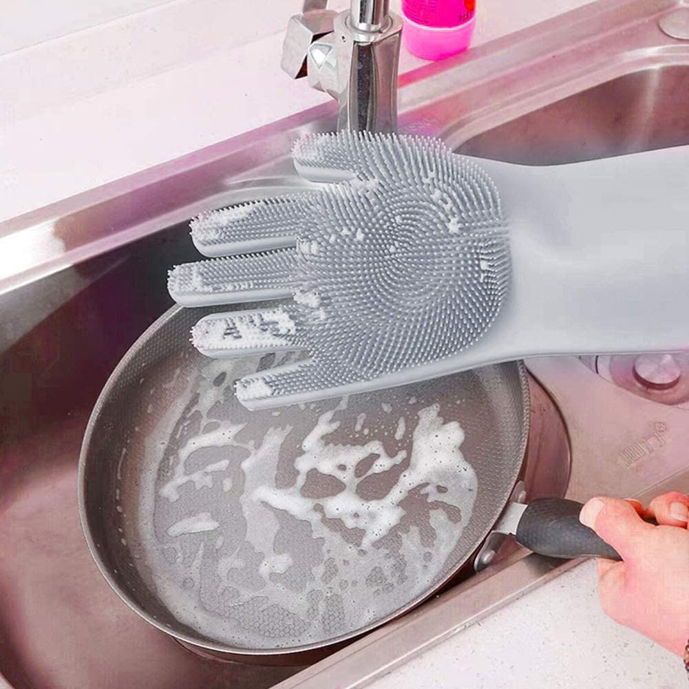 WashinGloves™ - guantes de goma de silicona para limpieza de lavavajillas
