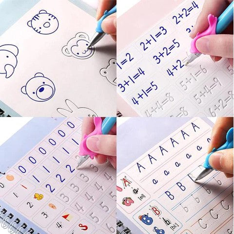 Kit de 4 Cuadernos de Caligrafía Mágica Creativa + Regalo Exclusivo