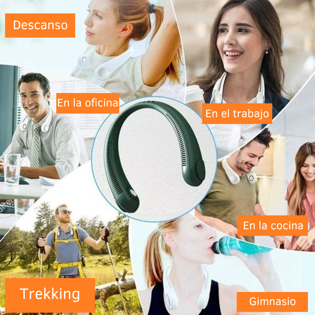 PortableFan™ - Ventilador de cuello portátil