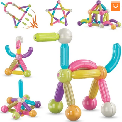 MagneticSticks™ - Bloques de construcción magnéticos educativos