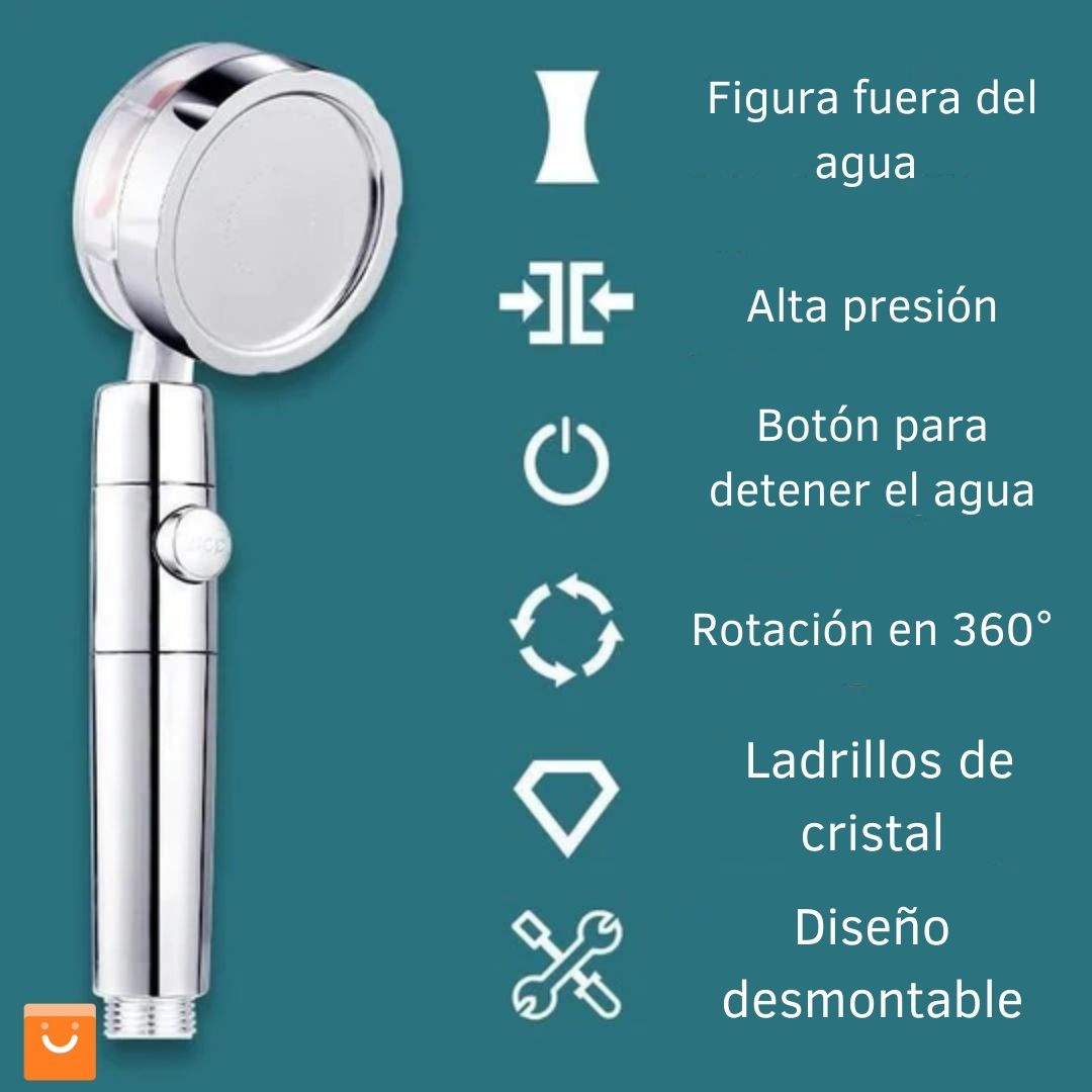 Vortex™ - Cabezal 360° de ahorro de agua