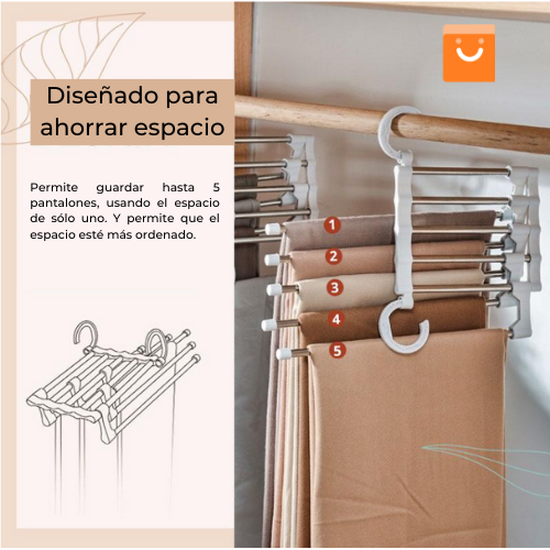 ColgaMax™ - Colgador de pantalones multifuncional