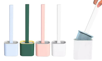 CleanWC - Cepillo de inodoro de silicona flexible