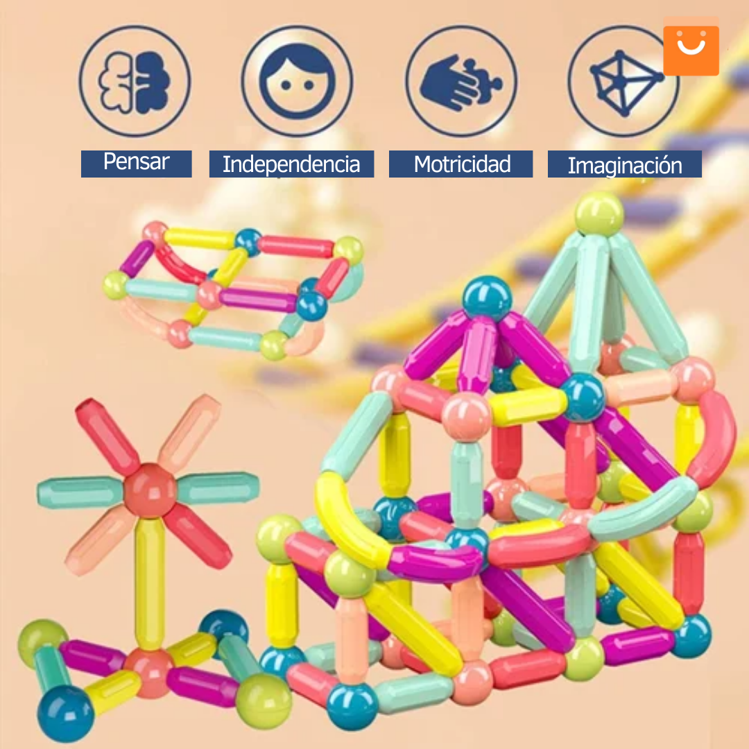 MagneticSticks™ - Bloques de construcción magnéticos educativos
