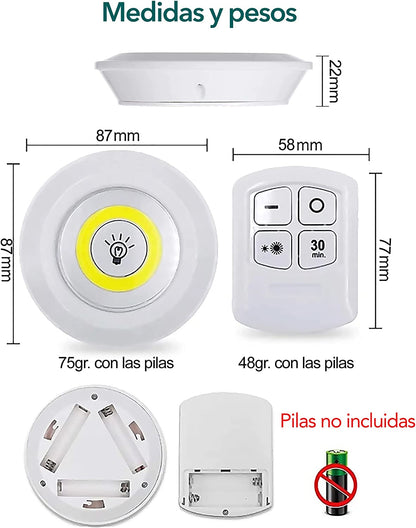 Lightset - LUCES LED DE ALTA INTENSIDAD CON MANDO
