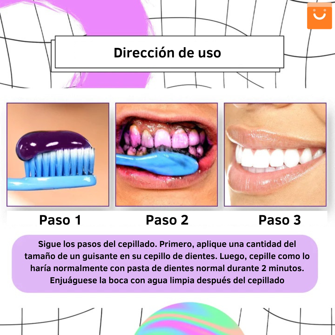 AngelSmile™- Pasta de dientes en mousse morada blanqueadora