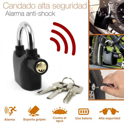Alarmlock - Candado con alarma para moto o bicicleta