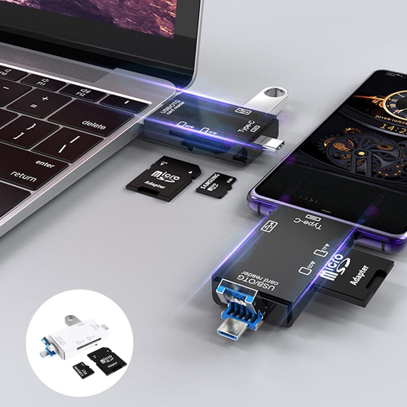 Memoryfast - LECTOR DE TARJETAS 6 EN 1