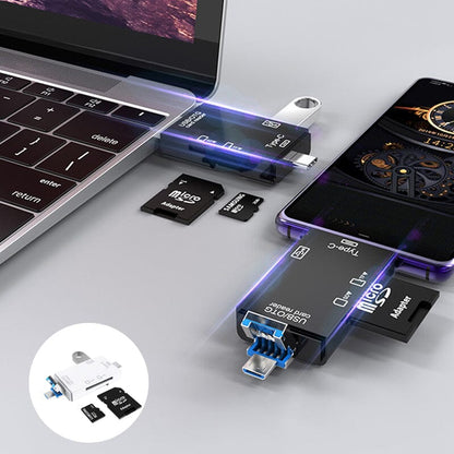 Memoryfast - LECTOR DE TARJETAS 6 EN 1